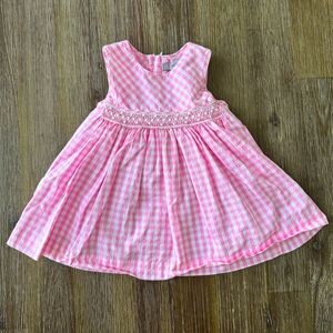 NWOT Fleurisse Baby Girl Gingham Spring Dress 6M